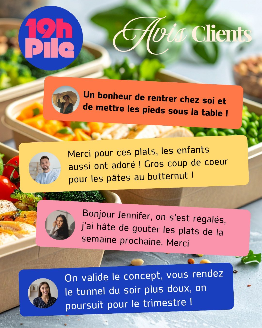 Merci pour vos petits mots ! 
Ca me conforte dans l'id&eacute;e qu'il &eacute;tait temps qu'un service de batchcooking &agrave; domicile comme celui-ci arrive &agrave; Nort et alentours.
 #faitmaison #Menus&Eacute;quilibr&eacute;s #Familles #Cr&eacut