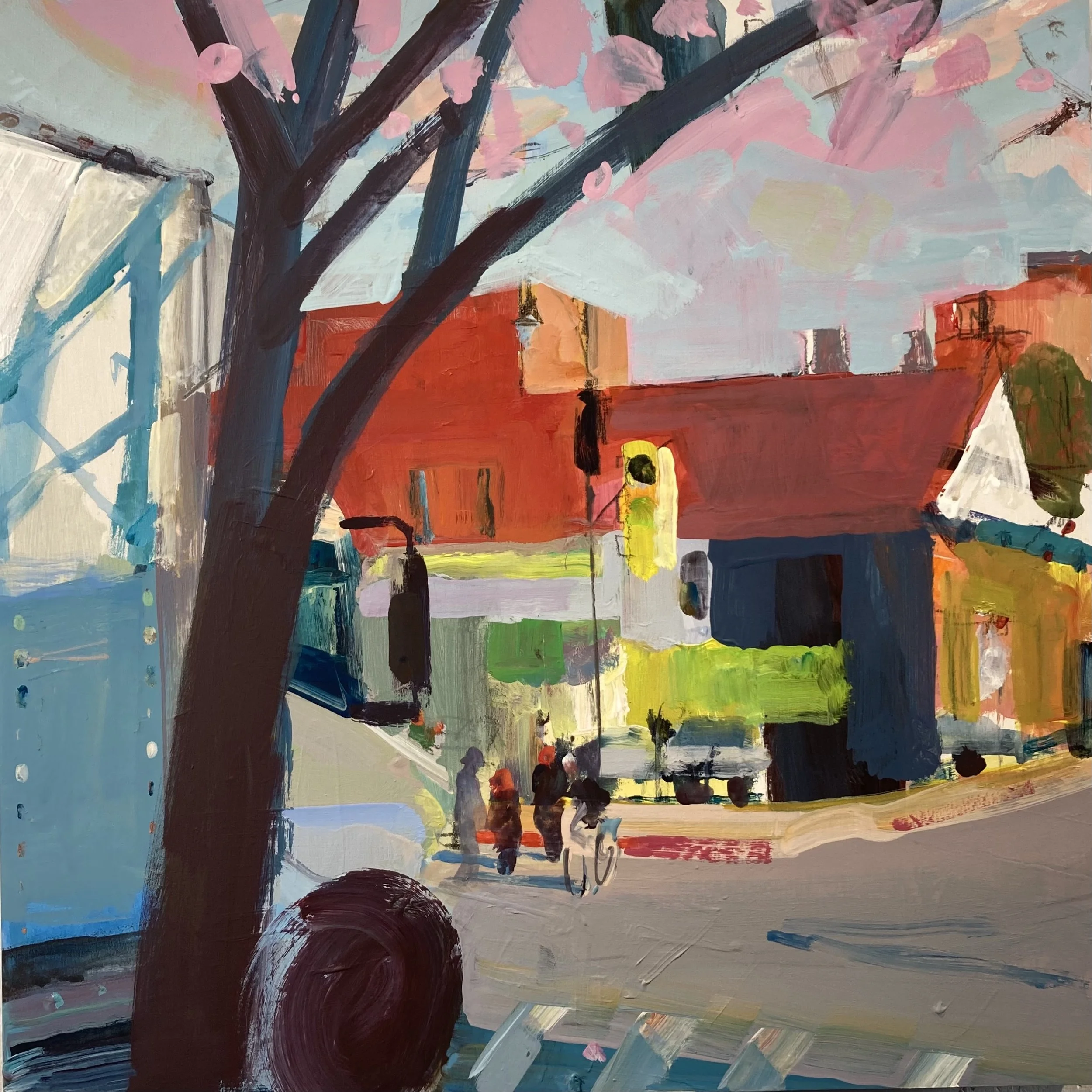 Janet Pedersen, "Corner 9th and 3rd Ave Brooklyn"