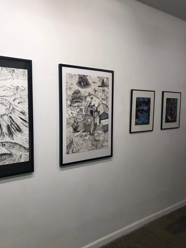 Installation Photo of Hard-Line: Andrew Cornell Robinson and Matt Rota
