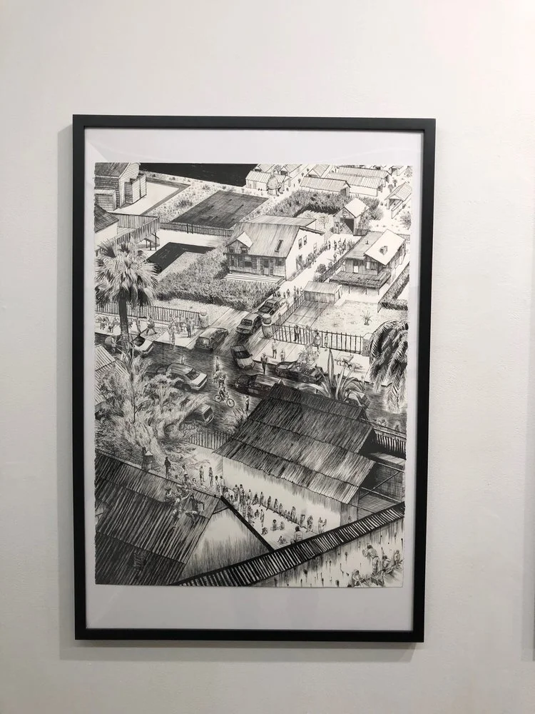 Installation Photo of Hard-Line: Andrew Cornell Robinson and Matt Rota