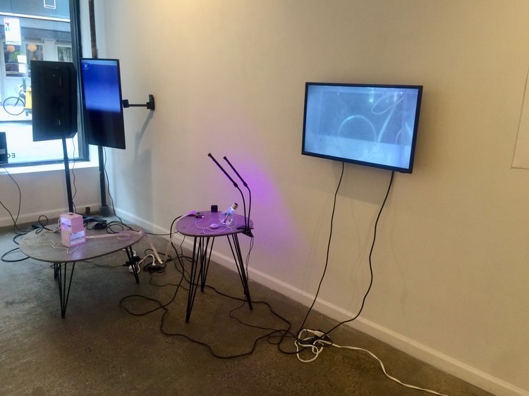 Installation view of 2018 Purchase College MFA Thesis Exhibition: Beyond