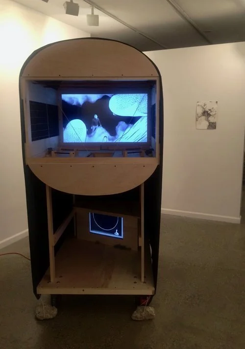 Installation view of 2018 Purchase College MFA Thesis Exhibition: Beyond