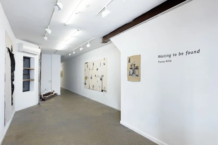 Installation view from Waiting to be Found with works by Fanny Allié