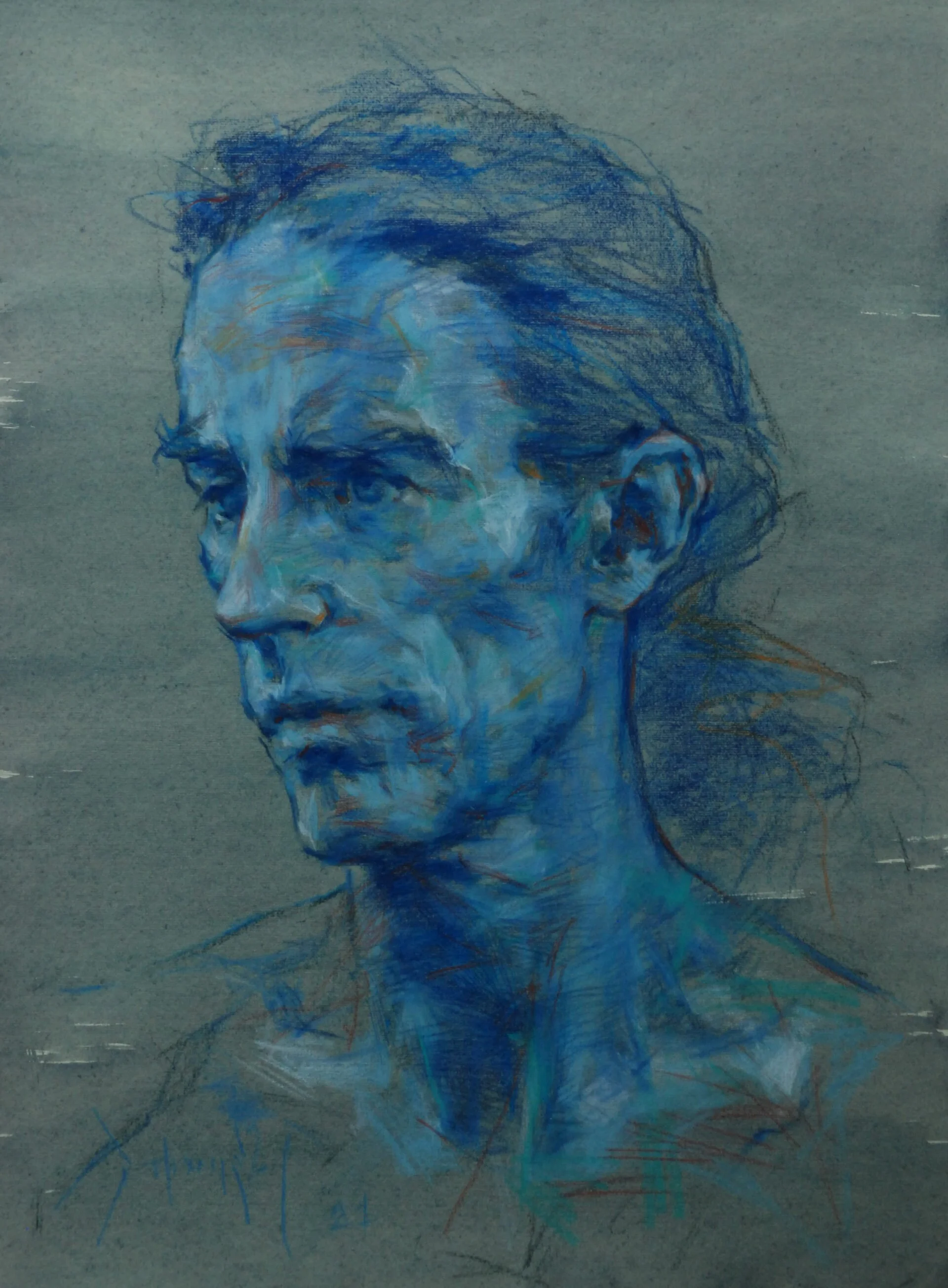 Shades of Blue: Drawings, Watercolors, and Works on Paper
