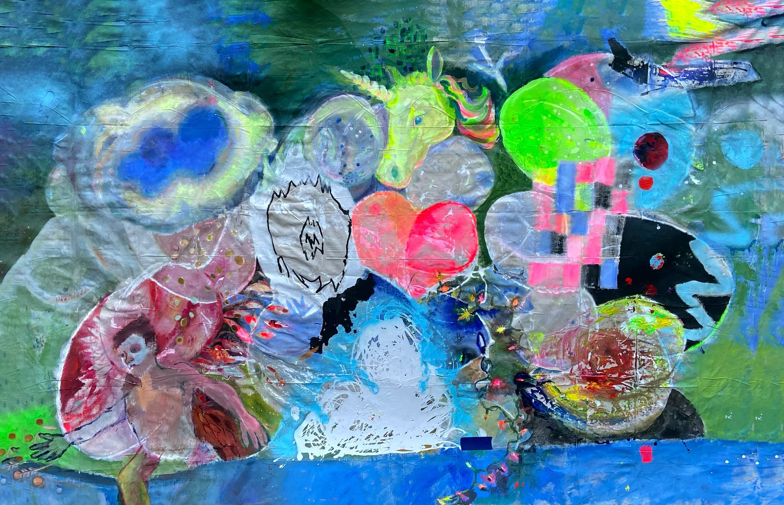 Linnea Paskow, &ldquo;Ecstatic Collapse,&rdquo; is on view at Equity Gallery through June 6, alongside concurrent exhibitions Carol Diamond, "Go Ahead, Make Me" in the Equity Gallery Project Space, and Aaron Brodeur, "Is it going good 