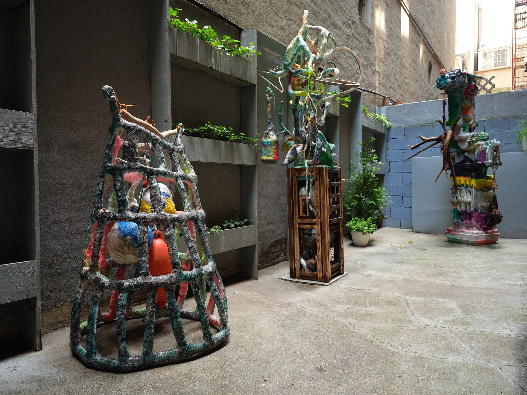 Final days to see Aaron Brodeur, "Is it going good in the garden?" in the Equity Gallery Courtyard alongside concurrent exhibitions Linnea Paskow, &ldquo;Ecstatic Collapse&rdquo; in Equity Gallery and Carol Diamond, "Go Ahead, Make Me,