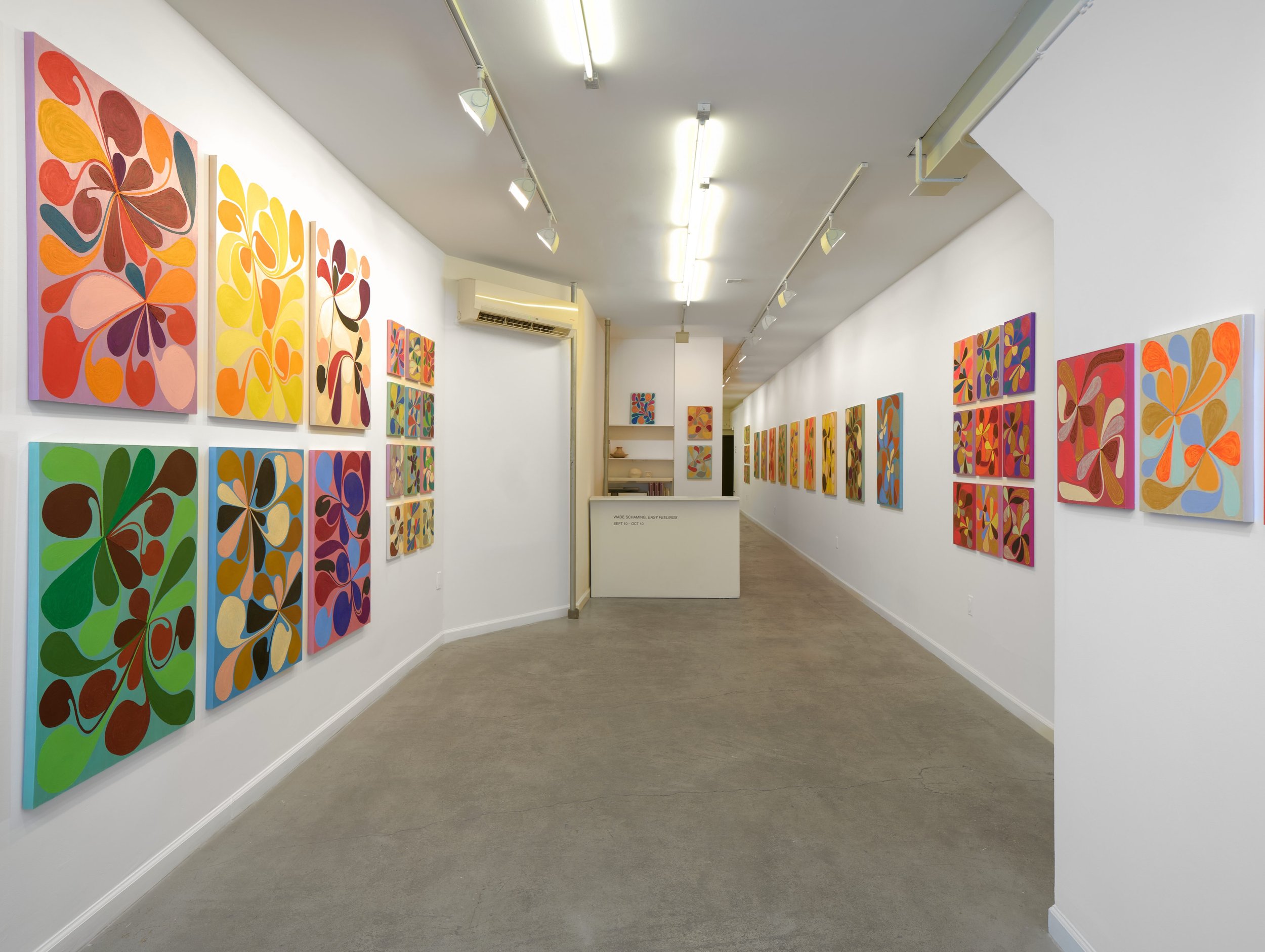 Last day to see &ldquo;Easy Feelings,&rdquo; a body of new geometric colorfield paintings by Wade Schaming! Join us at Equity Gallery today, Saturday, October 10, from 12&ndash;6 PM before the exhibition closes.

Wade Schaming&rsquo;s paintings embod