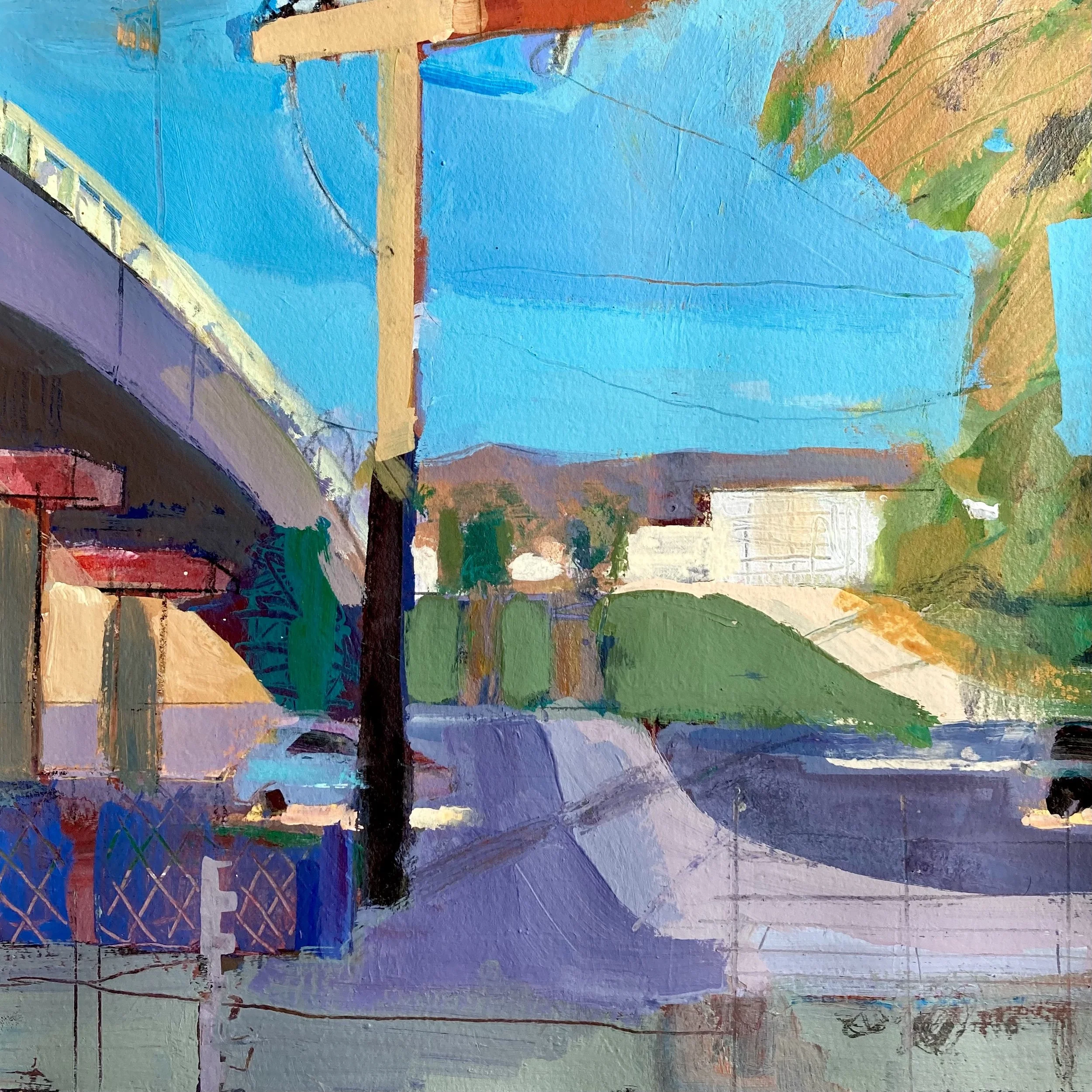 Janet Pedersen, "Overpass Downtown Burbank"