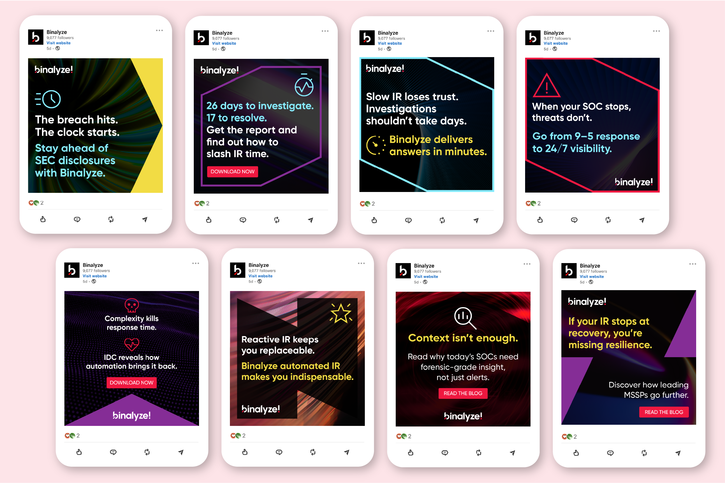 Binalyze – ABM Social Campaign