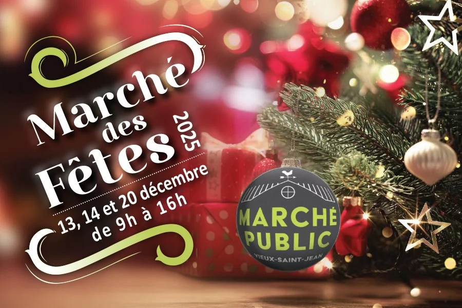 Marché des fêtes au marché public du Vieux-Saint-Jean