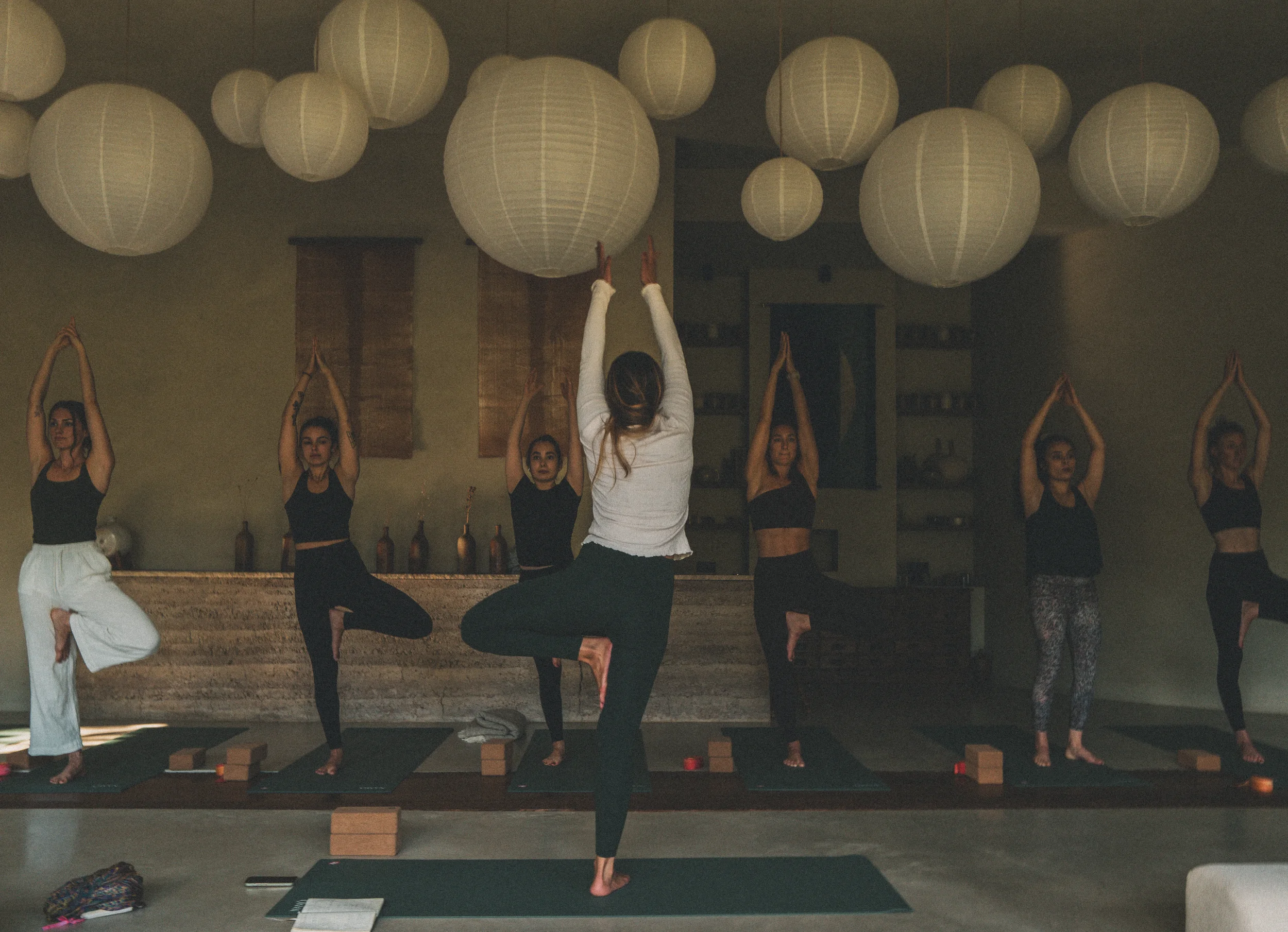 Yoga class on Gea Yoga France retreat
