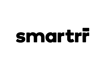 The word 'smartr' in bold black letters on a white background.