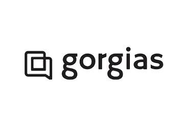 Gorgias logo featuring a stylized chat icon next to the word 'gorgias' in lowercase letters.