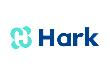 Hark logo with a teal infinity symbol and dark blue text