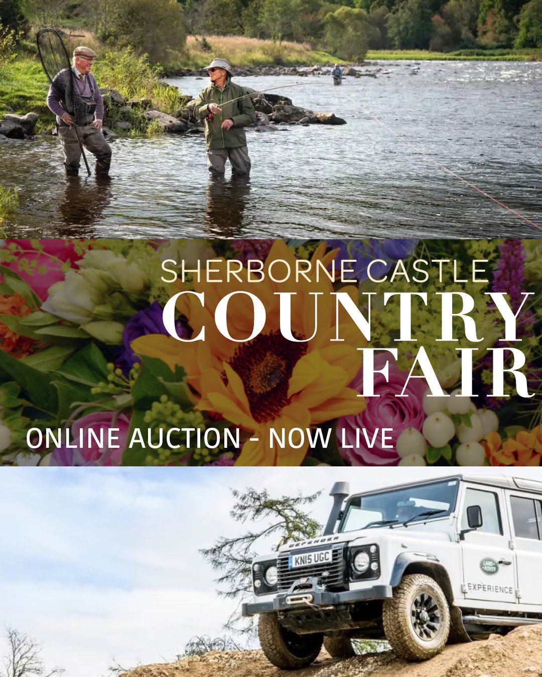 The Sherborne Castle Country Fair online auction is live now! 🏆

With lots ranging from Scottish Salmon Fishing, nights away, relaxing massages and many many more... 

The Fair raises vital funds for local charities and the auction is a key element 