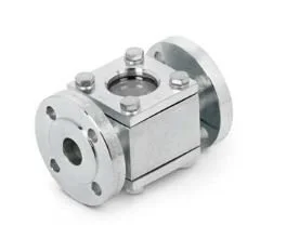 Mirillas industriales para control visual del paso y estado del fluido. Permiten detectar bloqueos, verificar purgadores y evitar pérdidas de vapor en tuberías de procesos.