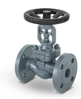 Válvula de interrupción con fuelle de estanqueidad para vapor y fluidos industriales. Diseño libre de mantenimiento que evita emisiones y garantiza cierre seguro.