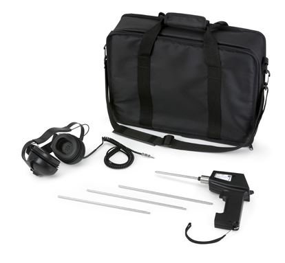 Detector ultrasónico de fugas para purgadores, válvulas y equipos industriales. Permite localizar fugas y fallas mecánicas, optimizando mantenimiento preventivo y eficiencia energética.