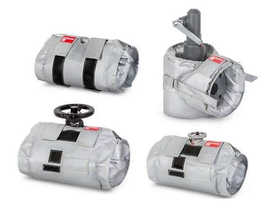 Chaquetas textiles de aislamiento térmico y acústico para equipos industriales. Reducen pérdidas de calor, atenúan ruido y mejoran la seguridad operativa en sistemas térmicos.