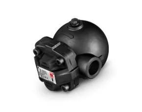 Purgador a boya cerrada para extracción de condensados en vapor saturado o sobrecalentado. Operación eficiente en sistemas de media y baja presión industriales.