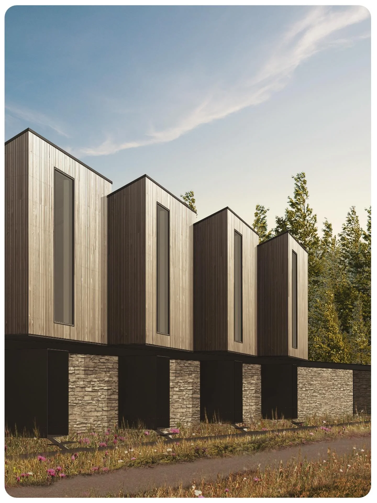 A render of our Highland Chalet proposal outside Aviemore. #chalets #aviemore