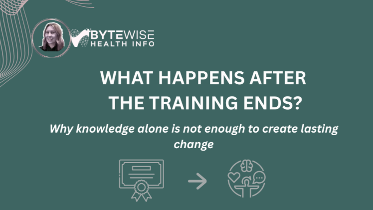 What Happens After the Training Ends?