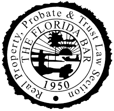 Seal of the Florida Bar, featuring the state of Florida, a court gavel, and the year 1950.