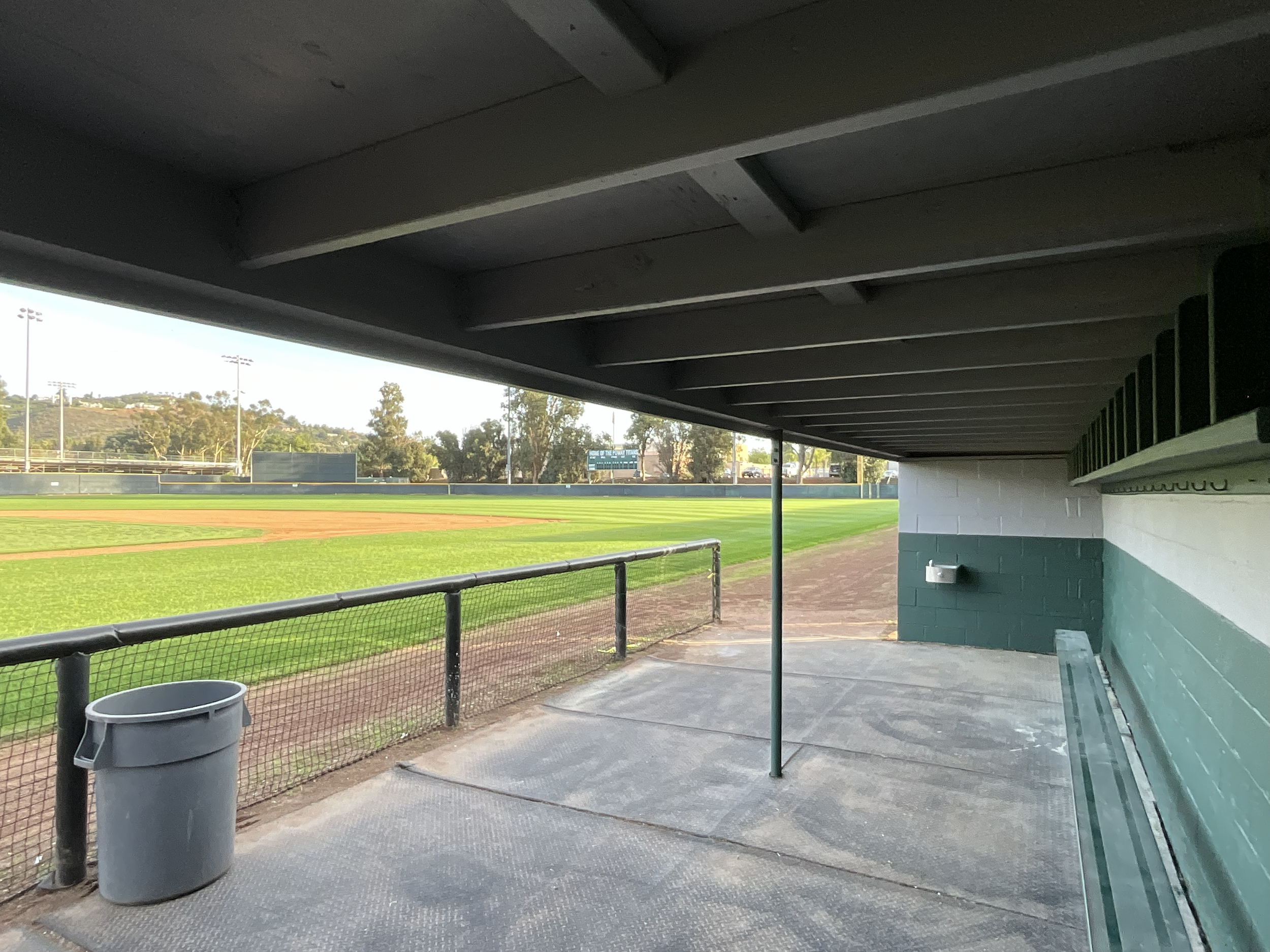 High School Baseball Dugout Refresh
