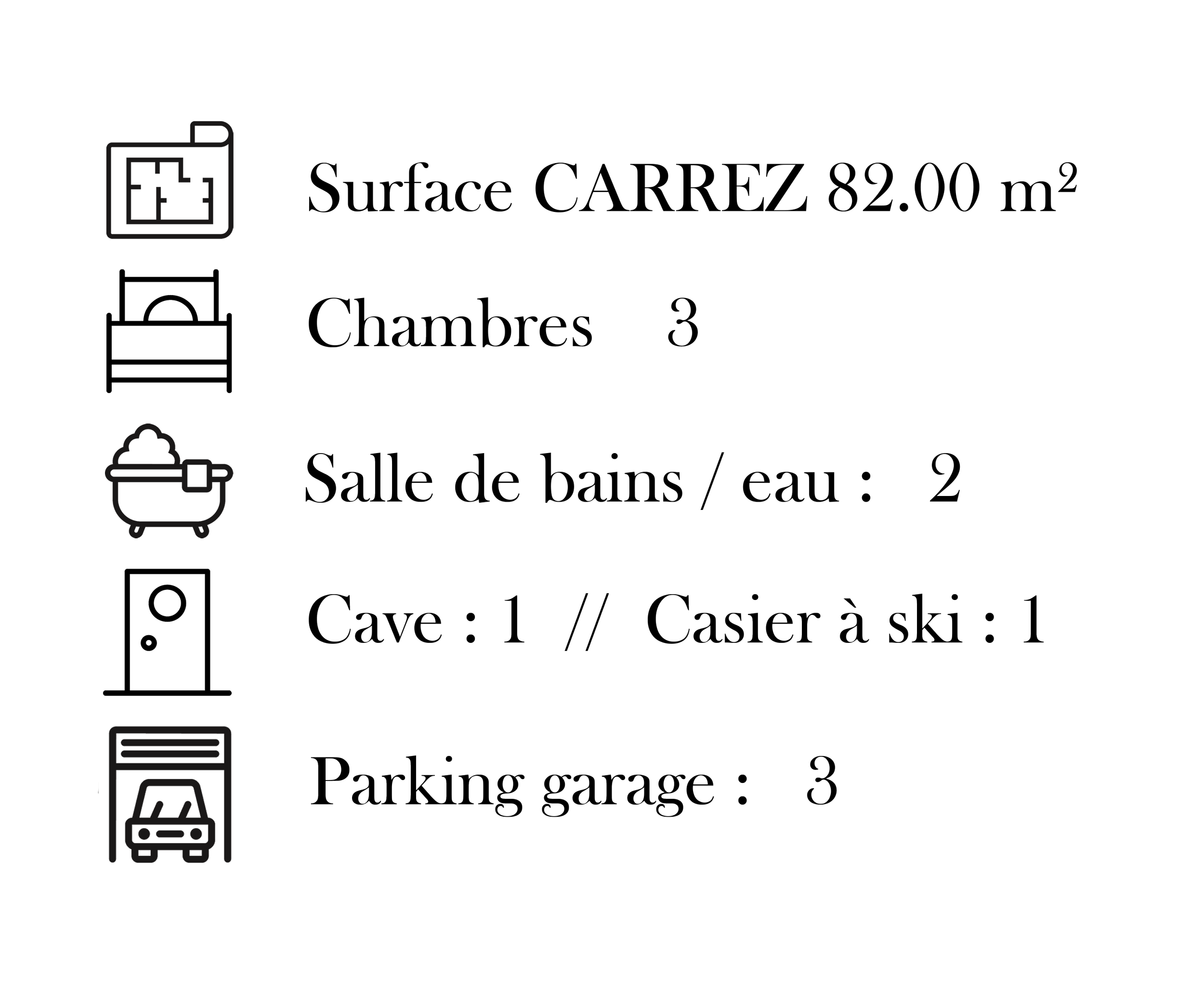 Découvrez toutes les informations sur les volumes, les équipements et la surface  Carrez de cet appartement à  par l’agence immobilière HOME SUMMIT, spécialiste de l’immobilier à Les Menuires et à l’écoute de votre projet immobilier.