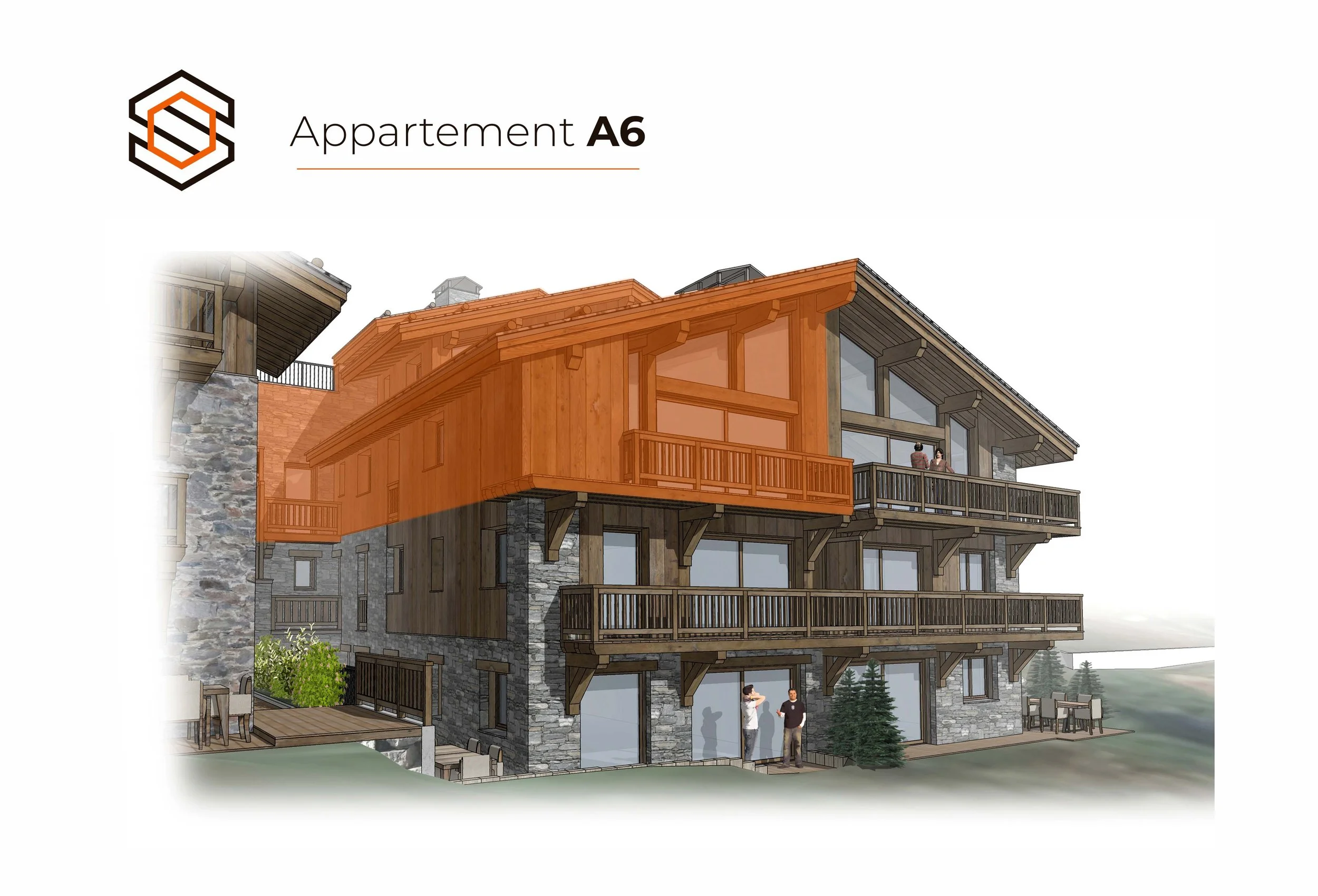 Appartement à vendre dans les 3 Vallées adapté à la location saisonnière et à la para-hôtellerie, accompagné par l’agence immobilière HOME SUMMIT.