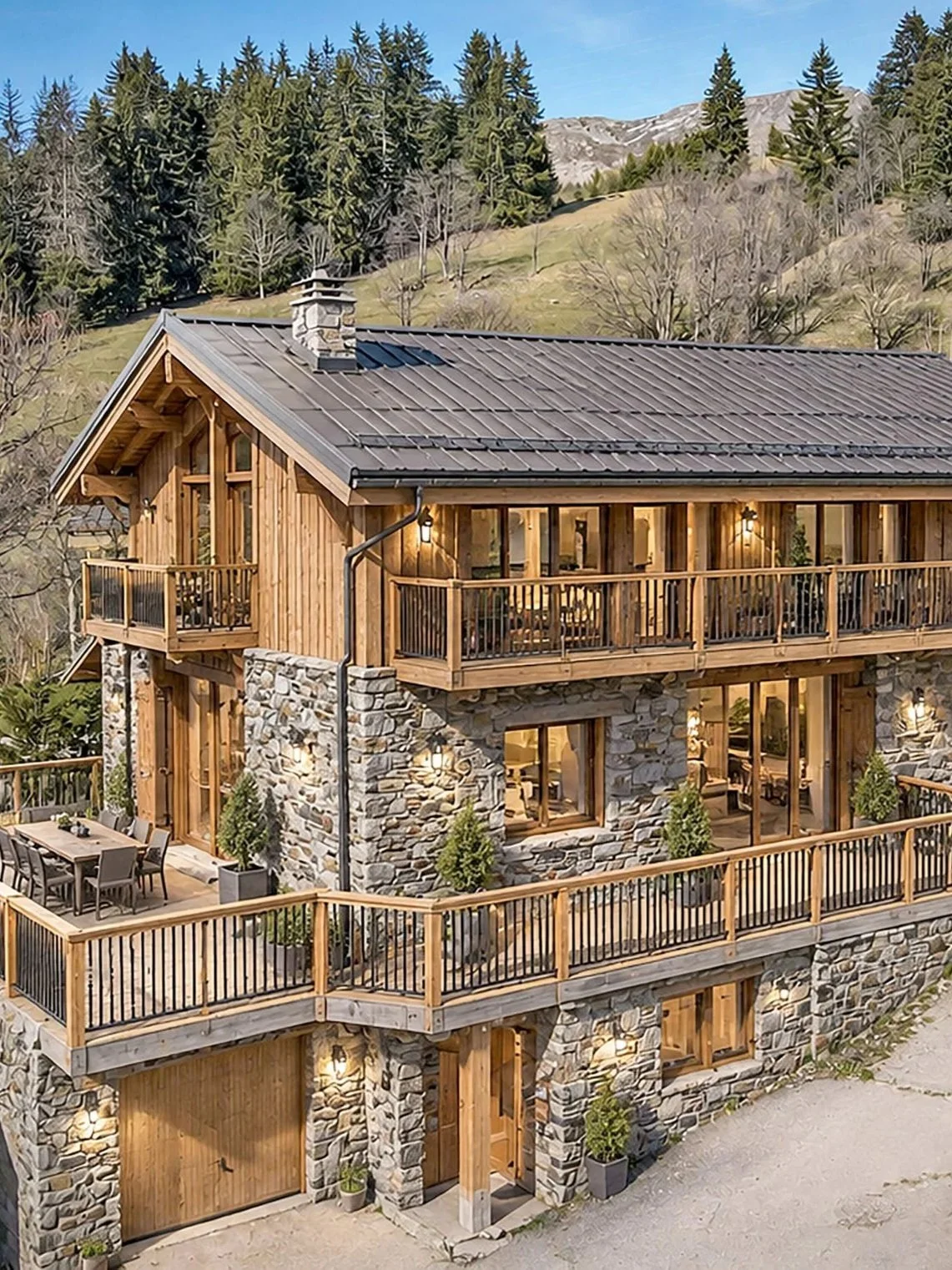 Projet 3D de rénovation d’un chalet à vendre à Saint-Martin-de-Belleville, investissement immobilier en montagne proposé par HOME SUMMIT avec l’accompagnement de HOME DATA.