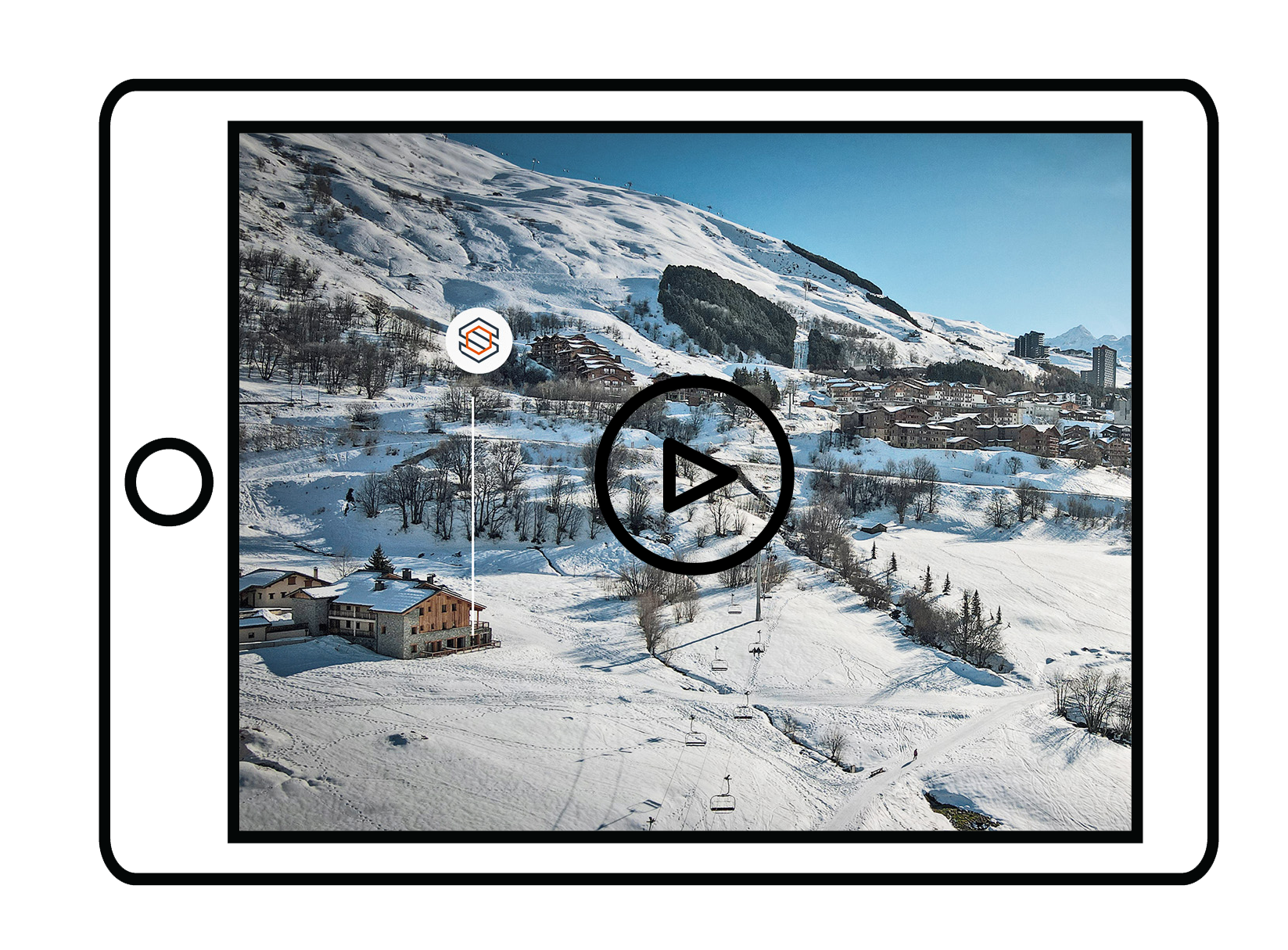 Film YouTube réalisé par drone, présentant l’emplacement et l’environnement géographique de l’appartement à vendre, proposé par l’agence immobilière HOME SUMMIT.