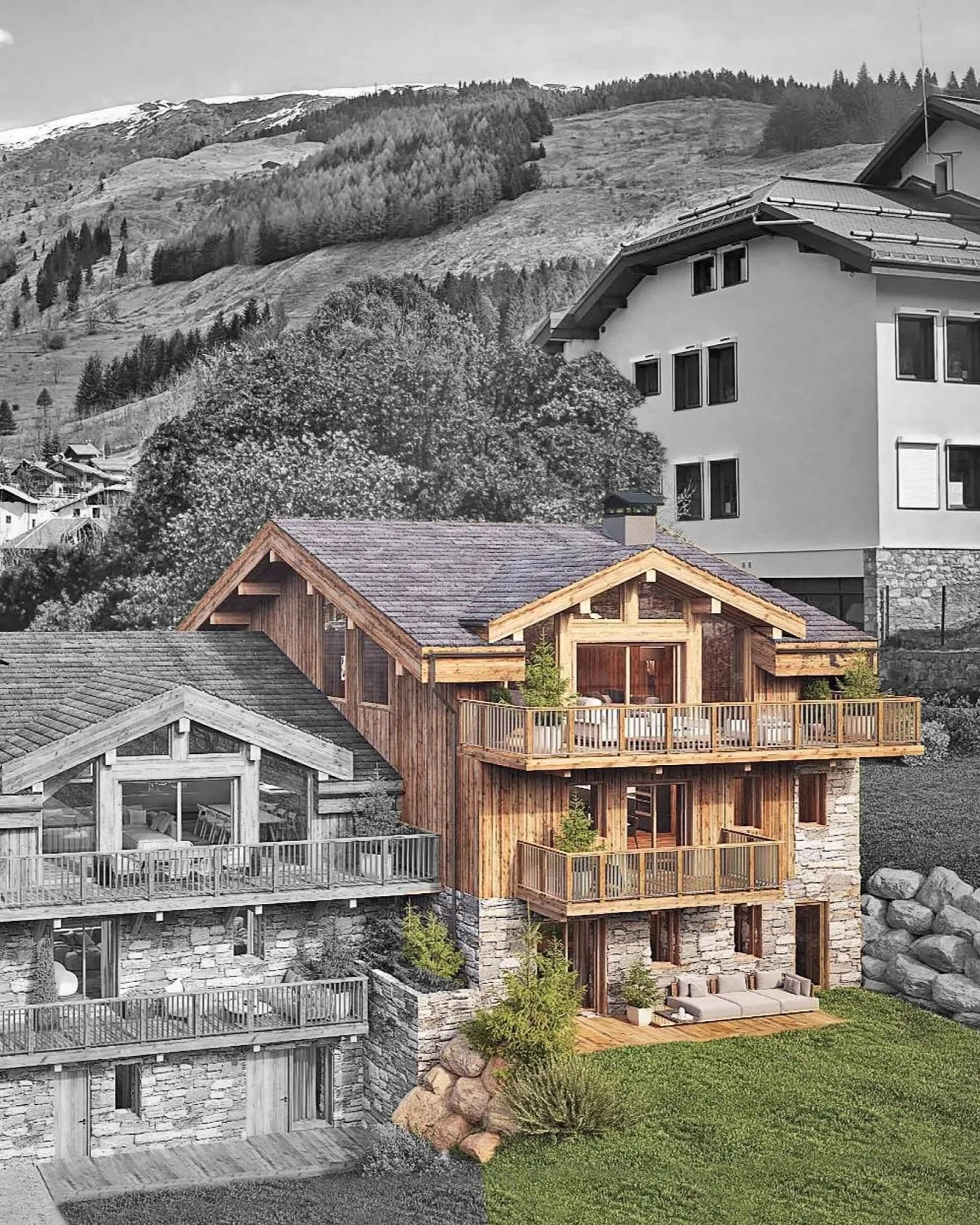 Chalet de prestige de 340 m² à vendre à Saint-Martin-de-Belleville, au cœur de la Vallée des Belleville – HOME SUMMIT