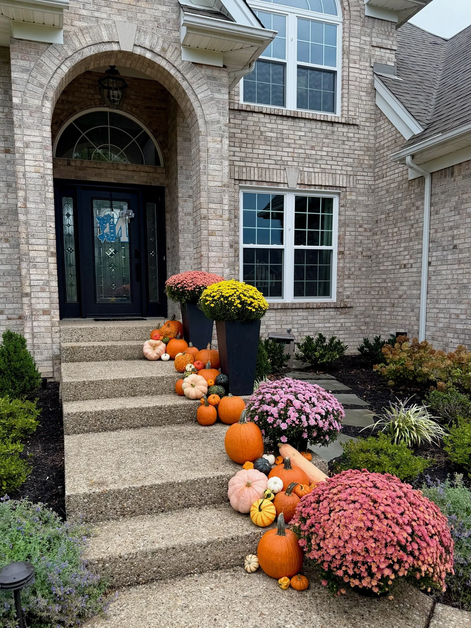 Fall porch decorating Louisville KY