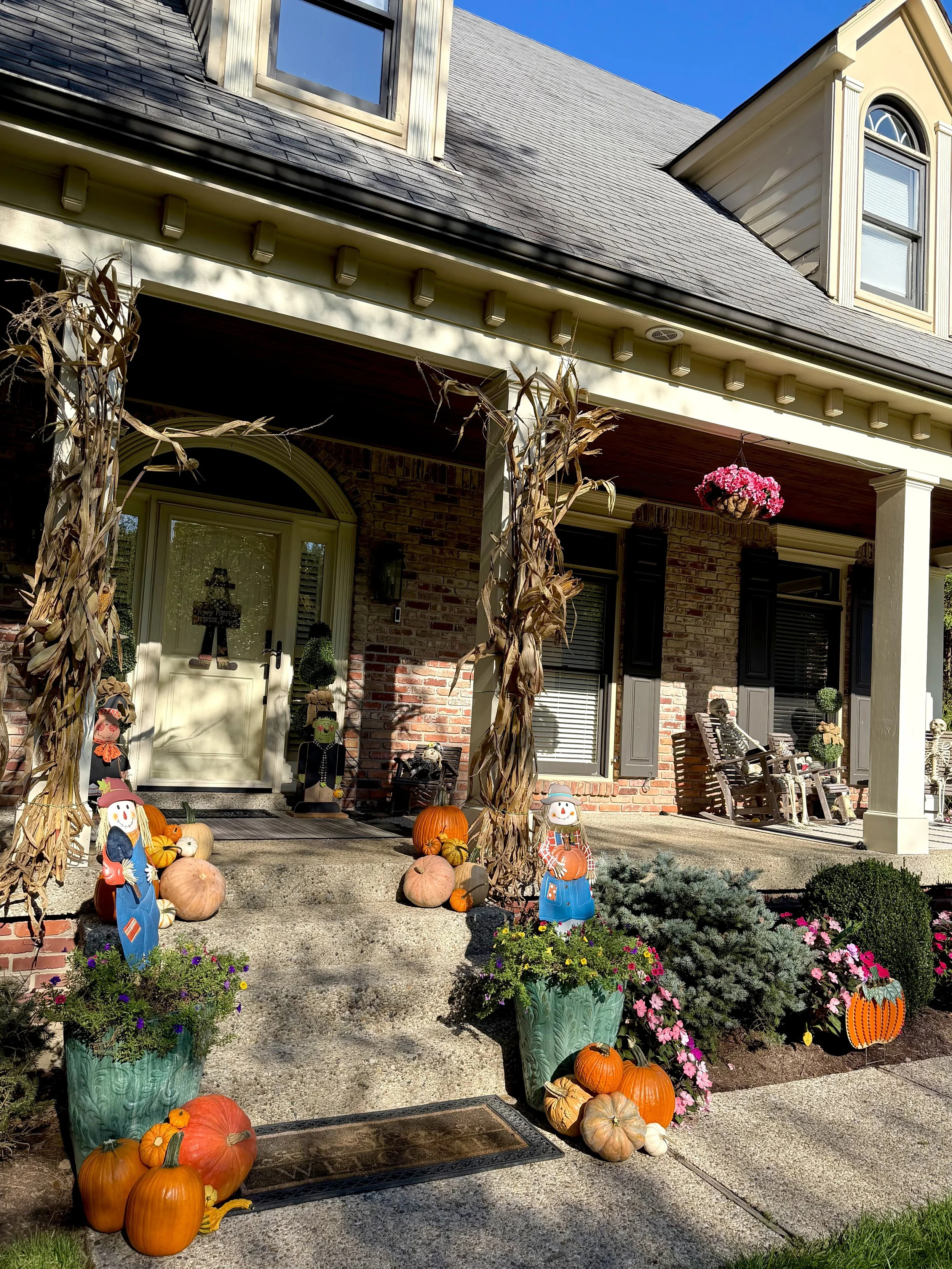 Fall porch decorating Louisville KY