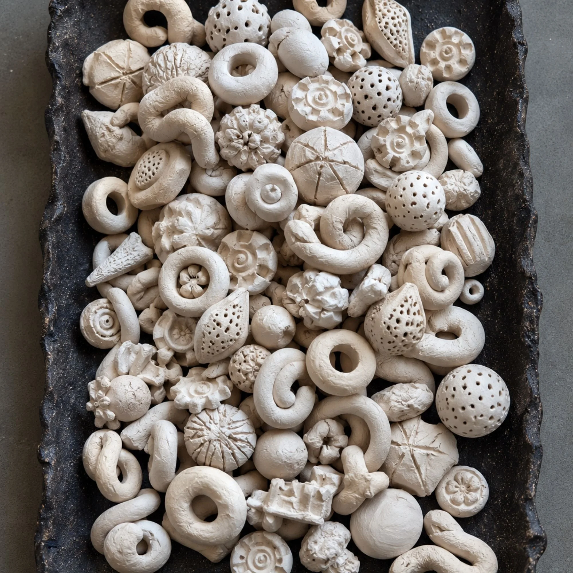 Neptune (Depth), sculpted sea creatures in progress