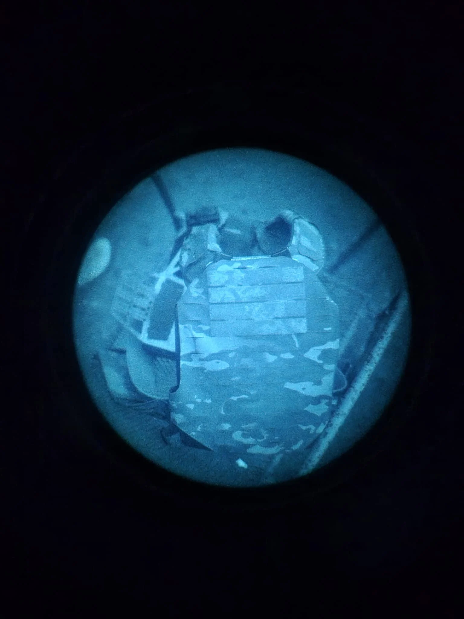 night vison view of a plate carrrier