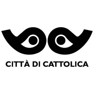 Due occhi stilizzati con le scritte 'Città di Cattolica' sotto.