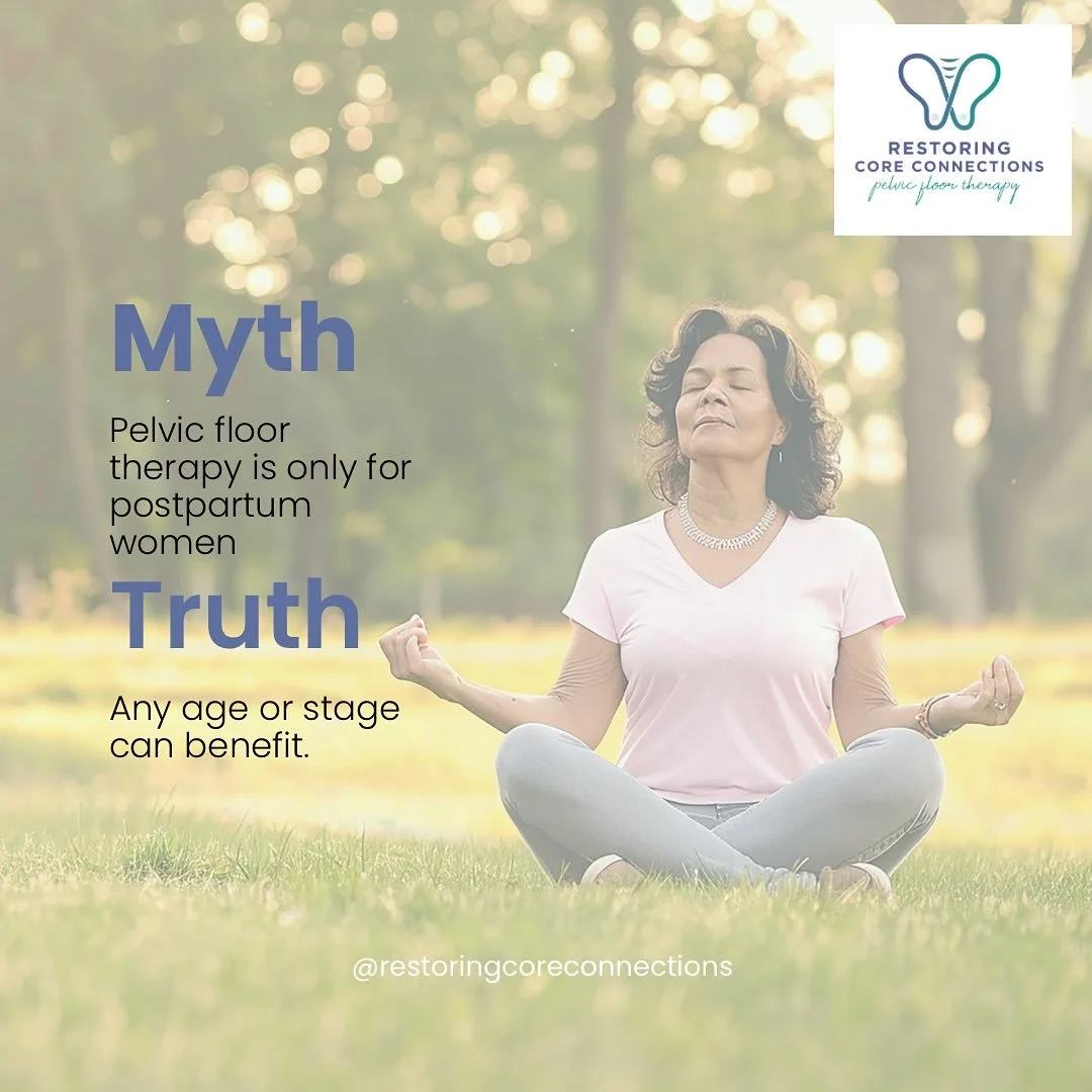 Myth: Pelvic floor therapy is just for postpartum moms.

Truth: Your pelvic floor doesn&rsquo;t check your motherhood status before needing support. 👏

Teens with painful periods.
Athletes leaking during lifts or runs.
Women navigating intimacy chan