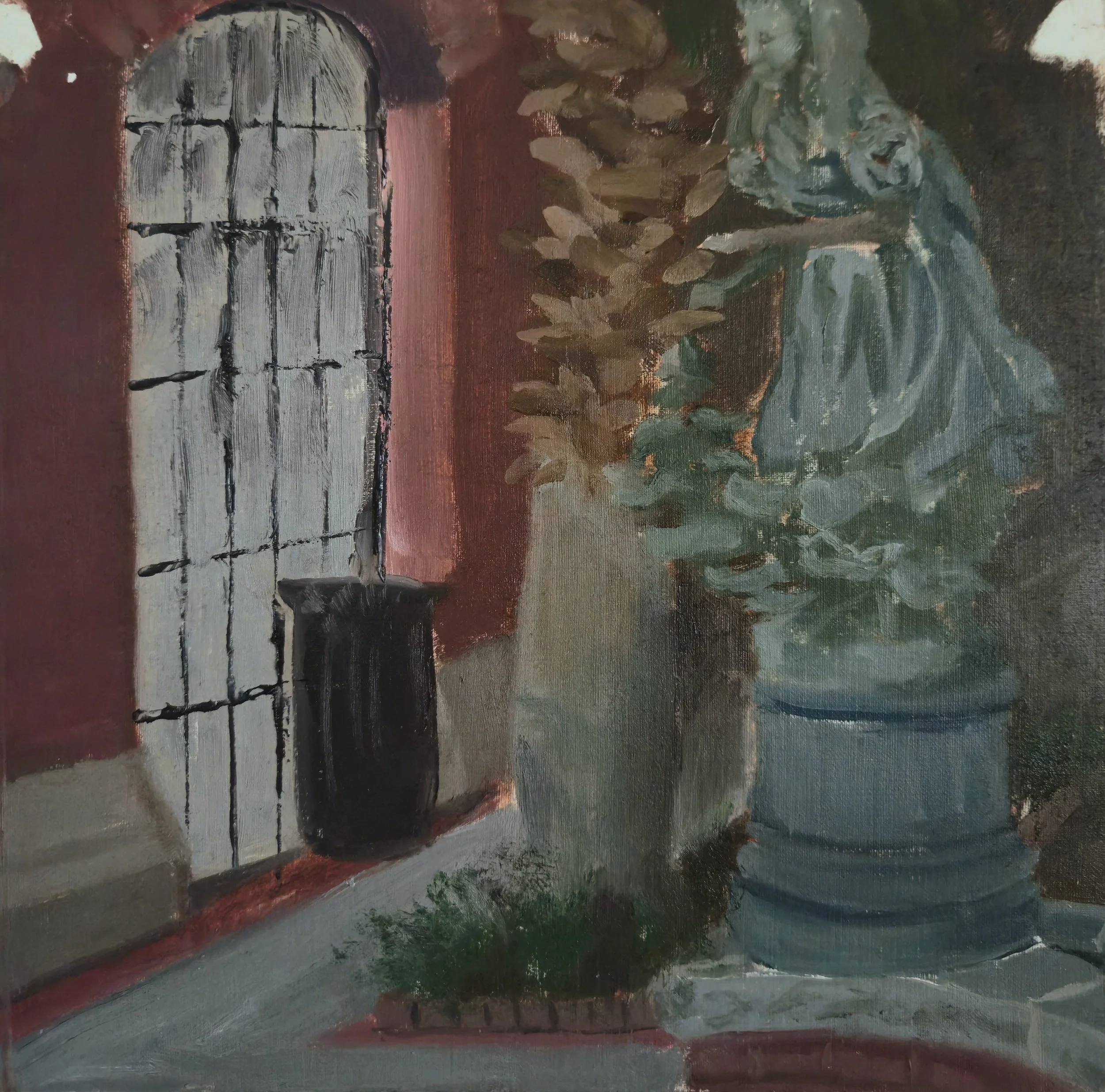 "Plein Air no.3- Savannah, GA"
Oil on 8" x 8" Canvas Paper