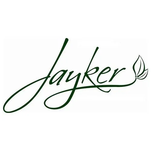 The word 'Jayker' written in elegant script with a leaf design extending from the letter 'r'.