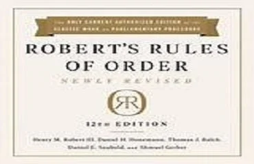 Robert's Rules of Order Newly Revised is, um, Newly Revised