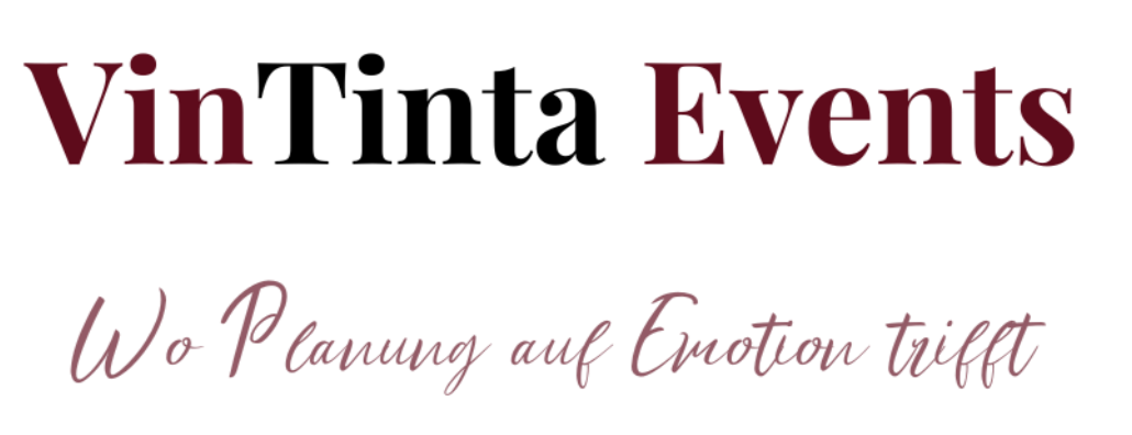 VinTinta Events Schriftzug und Slogan