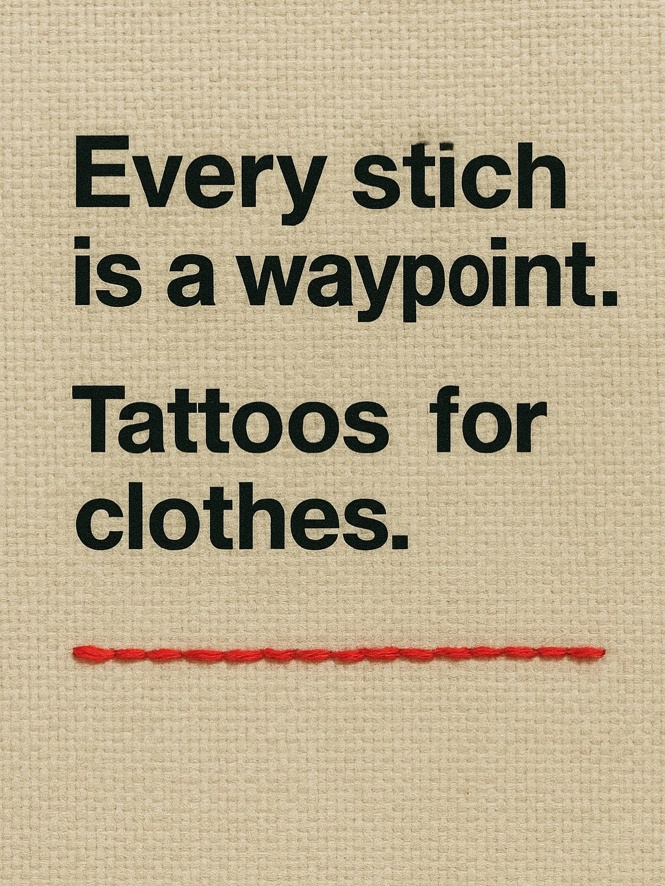 Clothes aren&rsquo;t just worn, they&rsquo;re lived in. Every stitch is a waypoint, a memory, a scar. Scenic Route is about garments as companions, marked by time.
#ScenicRoute #EveryStitchAWaypoint #TattoosForClothes #SlowMadeClothing #WabiSabiStyle