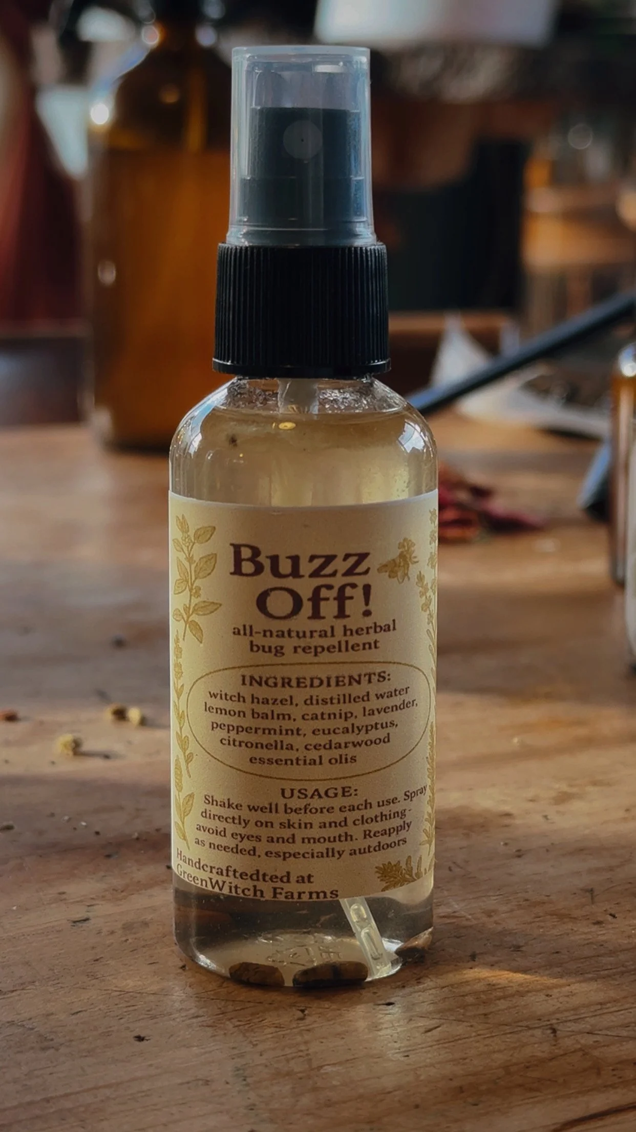 Buzz Off! Herbal Bug Repellent