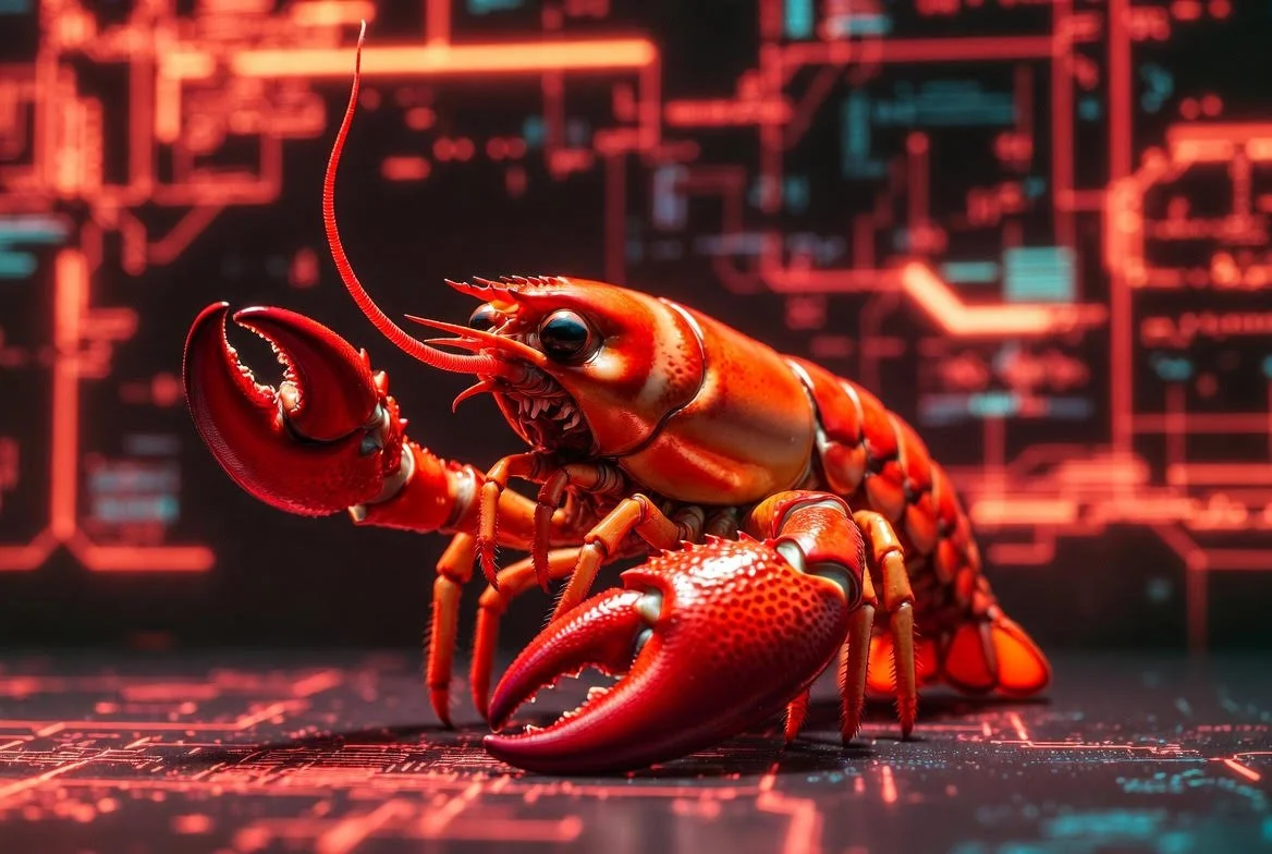 Lobster in cybernetic space