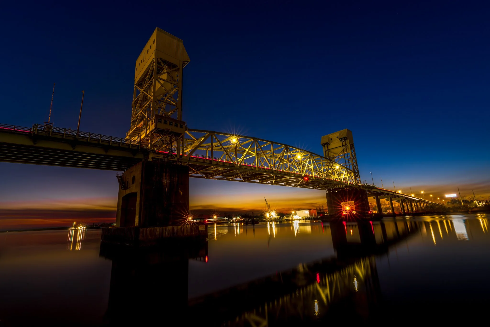 Cape Fear Memorial Bridge Evening