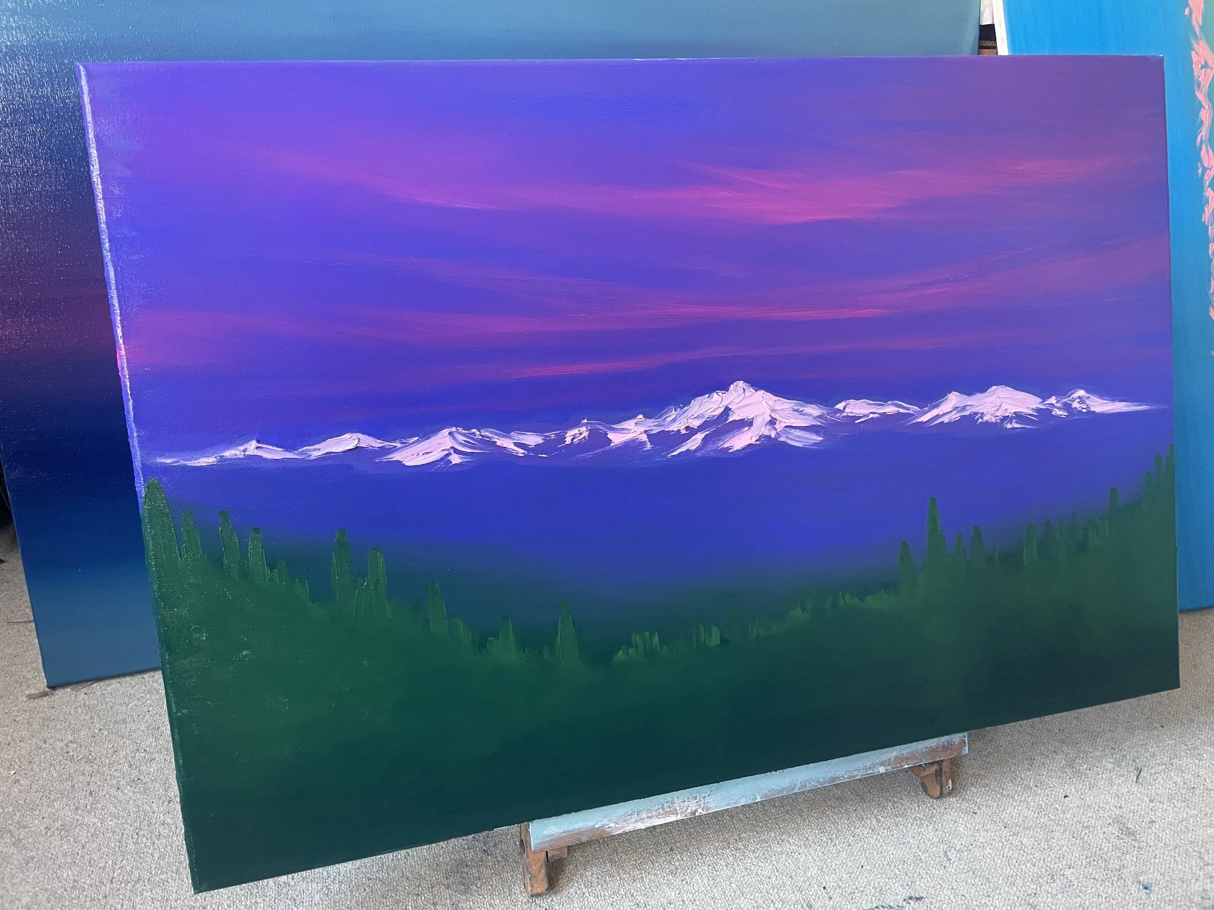 From the Cascade Mountains to Canvas: A Contemporary Mountain Painting Commission for a Seattle Collector