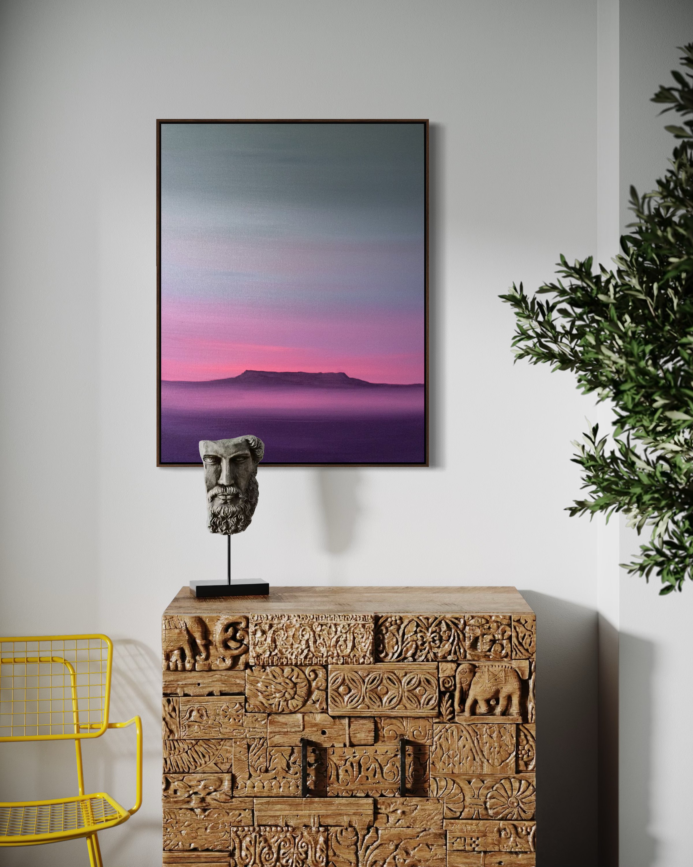 Table Mountain at Dusk Original Mountain Art – Cat Goward.png