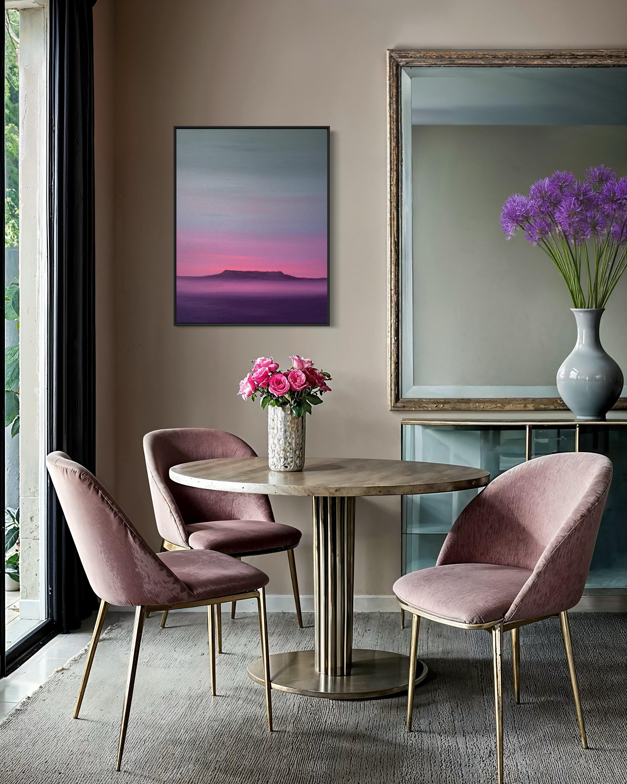 Table Mountain at Dusk Original Mountain Art – Cat Goward.png
